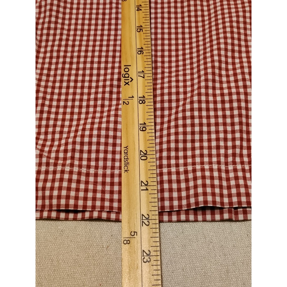 J.Crew Mens Red White Gingham Cotton Shorts Size 38 Preppy Plaid Summer - Picture 2 of 8